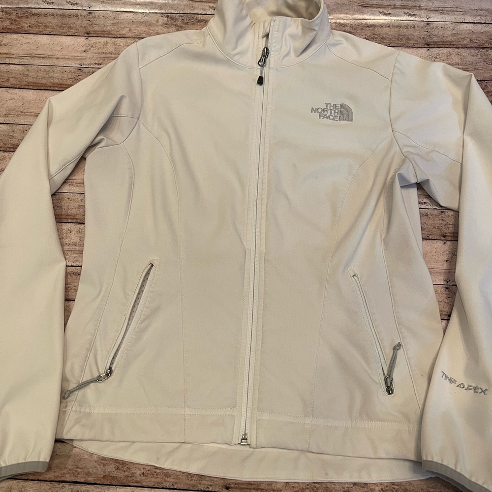 The North Face Women’s Ivory Full Zip Apex Soft Shell Sz S